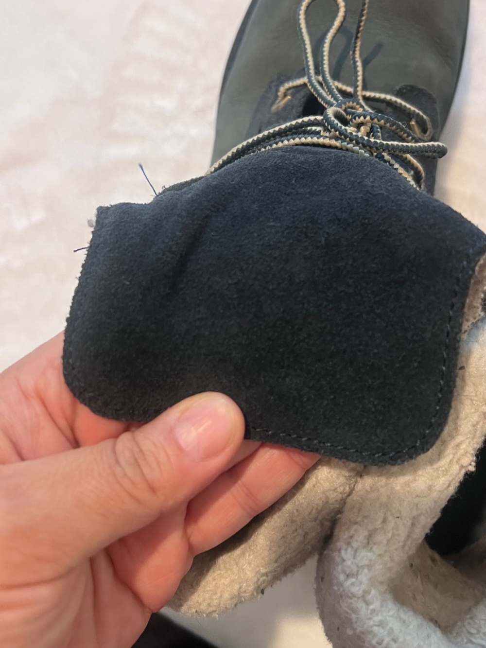 Timberland Teddy Fleece Waterproof Boots Women's 8.5M Black Sherpa Lined 8333R - Picture 13 of 14